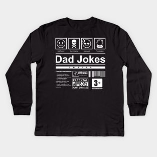 Dad Jokes Label Kids Long Sleeve T-Shirt